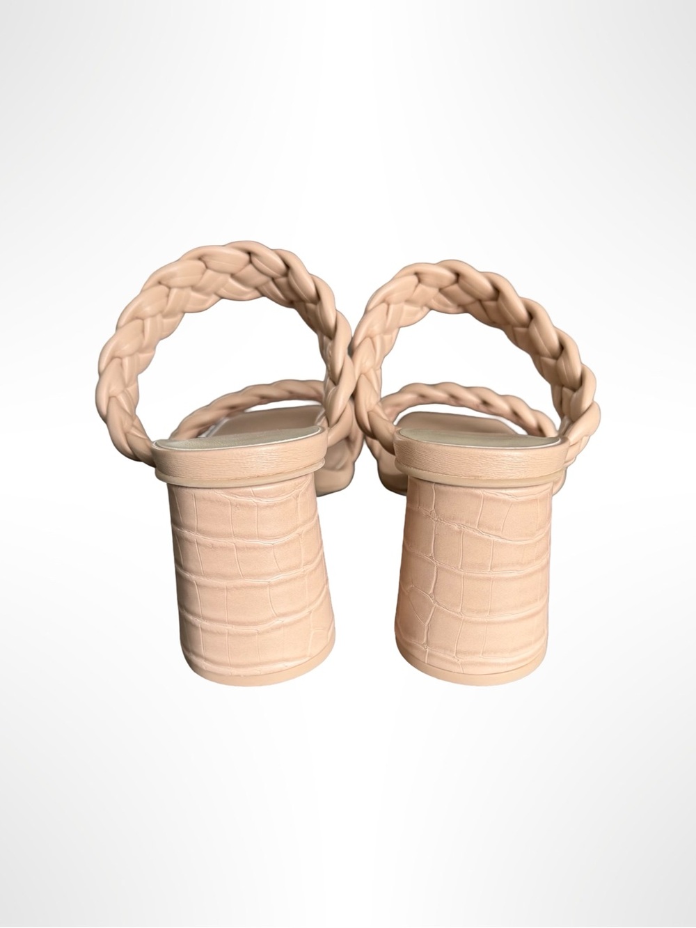 Dolce Vita Braided Heeled Paily Sandals in Cream Nude Women’s Size 8M - Picture 5 of 6